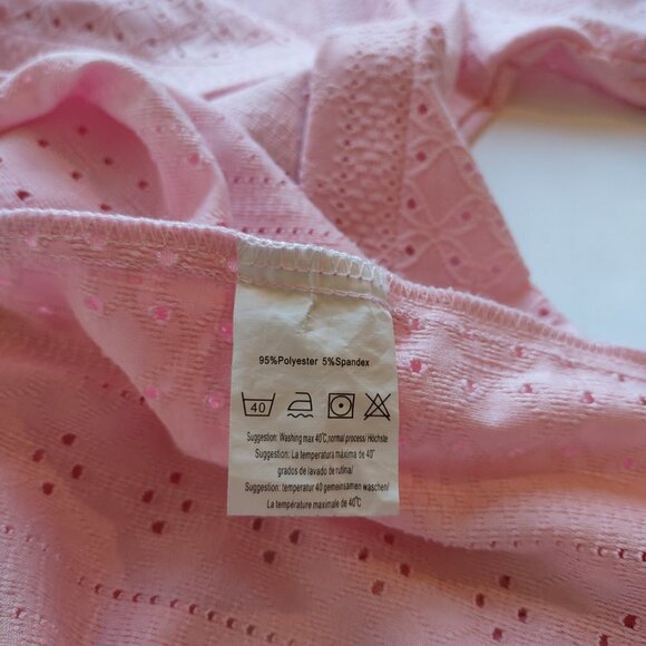 COOFANDY Short Sleeve Retro Eyelet Shirt Resort Tropical Men's Size Medium Y2K - Picture 7 of 7